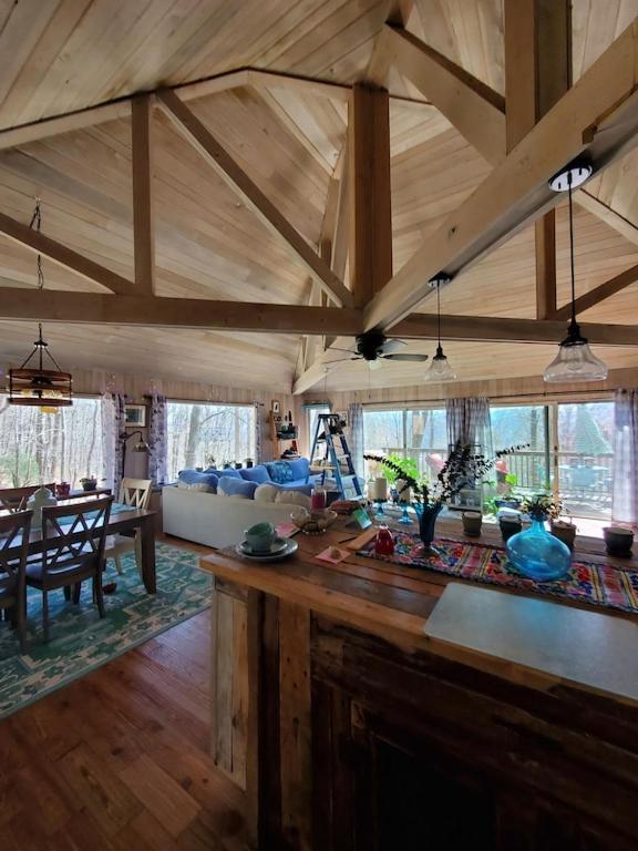 Treehouse Cathedral In Blue Ridge Mountains, Nc Villa Burnsville Exterior foto